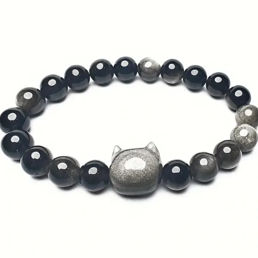 Golden Obsidian CAT 🐈‍⬛ bracelets - Picture 3 of 6